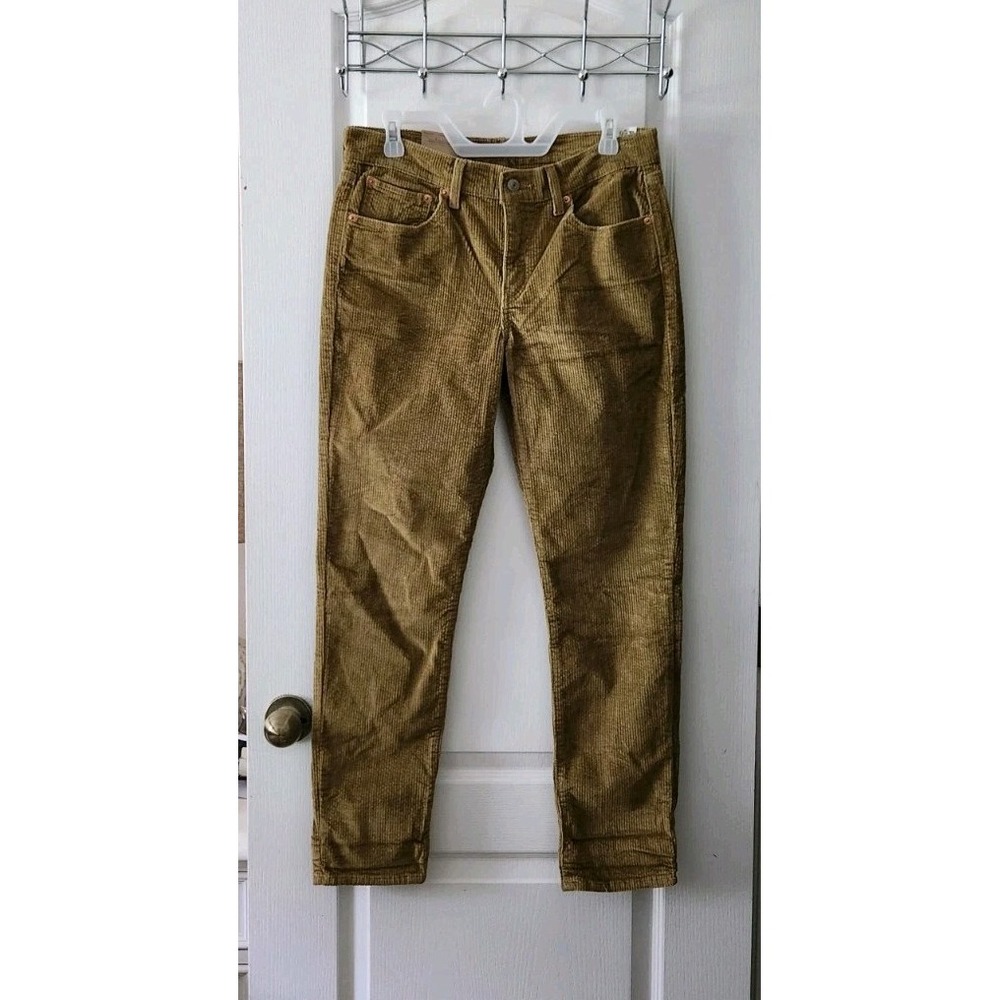 Levi's 314 Shaping‎ Straight Corduroy Womens Pants Size 29x30 Brown Mid-Rise